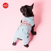 Câu lạc bộ mùa xuân và mùa hè Garcon Denim Jumpsuit Dog Quần áo Pet Quần áo | Sniff - Quần áo & phụ kiện thú cưng