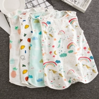 Хлопковый марлевый детский летний тонкий спальный мешок, жилет, детская пижама