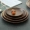 Nhật Bản Elm Cao su Gỗ Đen Walnut Disc Snack Món tráng miệng Món ăn Nuts Hạt giống Đĩa tròn bằng gỗ - Tấm đũa gỗ cao cấp xuất khẩu