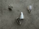 Серебряная металлическая ракета, алюминиевый сплав, 4 шт