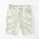 Mùa hè mỏng lanh quần short giản dị nam quần mỏng bãi biển cotton và vải lanh sọc thẳng quần năm điểm trẻ trung phiên bản Hàn Quốc - Quần short
