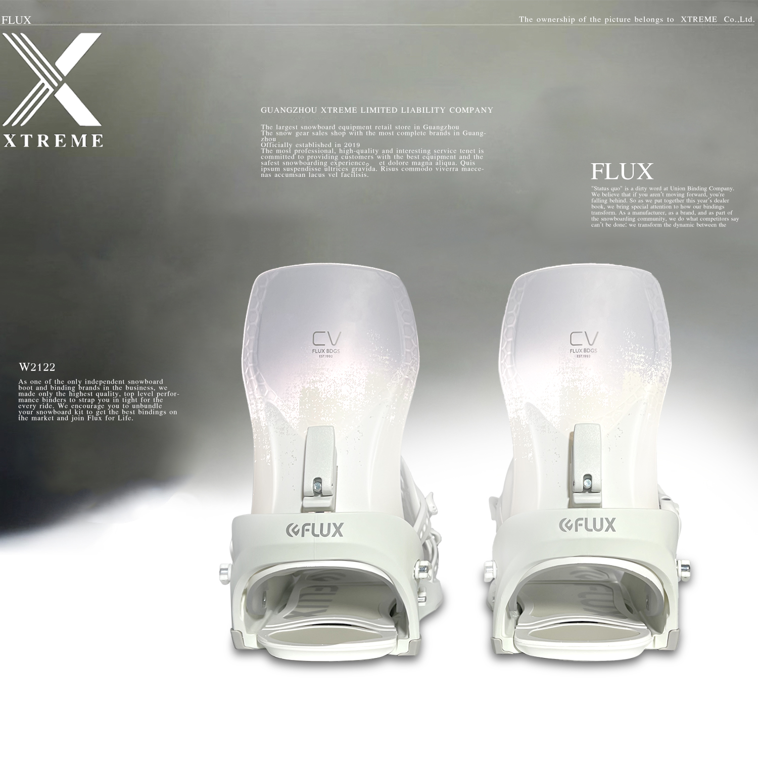 FLUX固定器Flux CV固定器2122新款现货透明背板固定器– 四格的滑雪装备