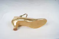 Золотая высокая каблука дно 5,5 см