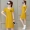Đầm nữ mùa xuân hè 2019 Phiên bản Hàn Quốc mùa hè nhỏ tươi mới Áo thun nữ cổ chữ V rộng một chiếc váy chữ thủy triều - A-Line Váy