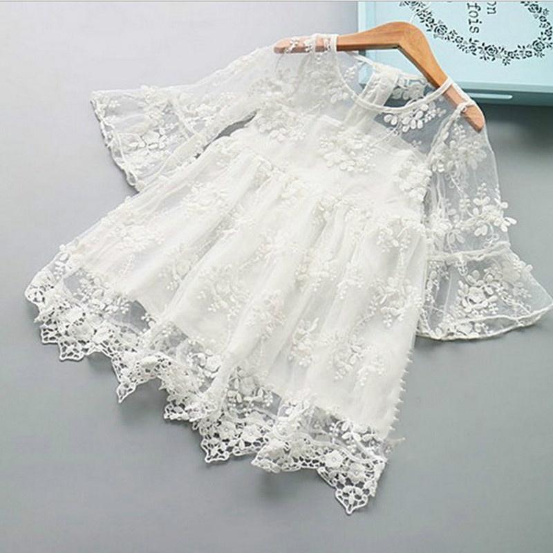 Whitegirl Dress spring clothes 2020 spring and autumn new pattern children Foreign style Gauze skirt baby Princess Dress girl skirt