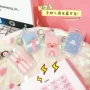 Phim hoạt hình Nhật Bản và Hàn Quốc dễ thương acrylic thẻ nhựa bộ lân kính thiên văn điều chỉnh gói thẻ giấy chứng nhận thiết lập cô gái tim meng ví nhiều ngăn nam