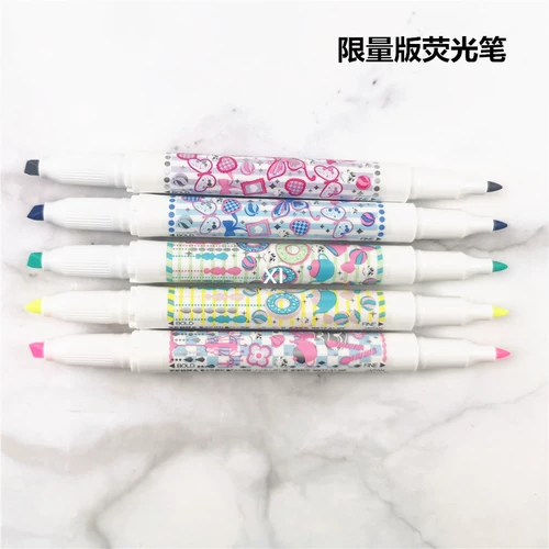 Япония Zebra Zebra Limited Edition Double -Hededed Fluorescent Pen Wkt7.