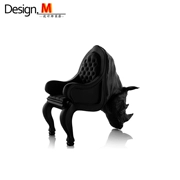 Design.M thiết kế ban đầu đồ nội thất tê giác ghế tê giác ghế sợi thủy tinh hình dạng động vật ngồi có thể ngả