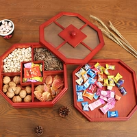 Oak Special Octagonal Candy Box Rose Red