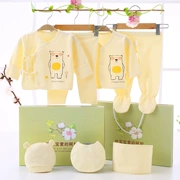 Bông bé quần áo 0-3 tháng 6 mùa xuân và mùa thu món quà sơ sinh đặt mùa hè sơ sinh trẻ sơ sinh bé nguồn cung cấp