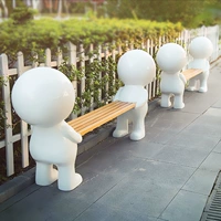FRP Seat Outdoor Park Landscape Long Staul Campus Campus Cartoon Doll Lift Стул стул стул стул стул зона отдыха