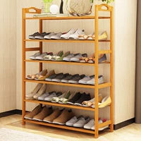 131 giày gỗ rắn lắp ráp đơn giản nhiều lớp chống bụi kết hợp phân loại lưu trữ tủ giày đơn giản kinh tế kệ sách giá rẻ