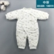 Baby handmade áo cotton cotton jumpsuit mùa thu đông nam nữ bé đi ra ngoài dày hajamas quần áo sơ sinh - Áo liền quần