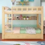 Không gian mới trên giường ngủ phòng trẻ em dày đơn trẻ em giường gác xép của phần dài của nôi xách tay cao - Giường phản giường