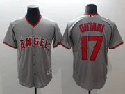 Trang phục thi đấu bóng chày MLB Angel Team Trang phục thi đấu số 17 OHTani Jersey Áo thi đấu tay áo ngắn - Thể thao sau