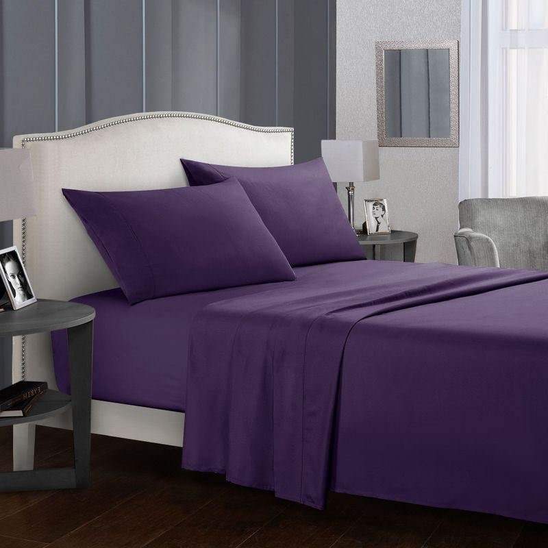 Violet2021bedsheetsetsfittedbedsheetsetbeddingcovertwin