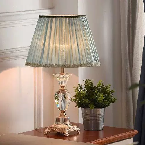 Oufula Crystal Tamps Desk Lights Luxury Contemporary