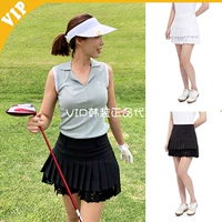 Hàn Quốc mua váy golf nữ 2019 hè Hàn Quốc gấp váy thể thao ren MZX19004 - Trang phục thể thao quần legging thể thao nữ