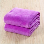 Fale nhung chăn tấm flannel giản dị chăn sofa chăn là màu tinh khiết nhung nhung chăn