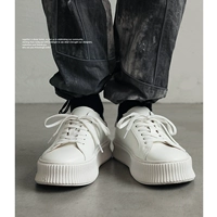 Диван, белая обувь, универсальные трендовые кроссовки подходит для мужчин и женщин для отдыха на платформе, коллекция 2021, в корейском стиле, из натуральной кожи