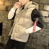 Của nam giới mùa xuân vest Slim Hàn Quốc phiên bản của xuống cotton xu hướng đẹp trai của nam giới áo khoác mùa đông ấm vest vest shop quần áo nam