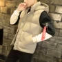 Của nam giới mùa xuân vest Slim Hàn Quốc phiên bản của xuống cotton xu hướng đẹp trai của nam giới áo khoác mùa đông ấm vest vest shop quần áo nam