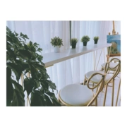 Đơn giản nội thất gió cải thiện nhà gỗ rắn thanh bàn nhà chống lại bức tường thép rắn đẩy dài dải bảng vàng trắng - Giải trí / Bar / KTV