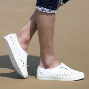 Cơn lốc mười một Hu Ge với đoạn dép nam giới và phụ nữ mùa hè giày lỗ trắng trôi giày bãi biển y tá giày trắng