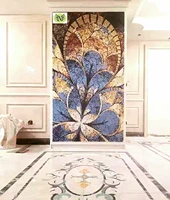 Мозаичная абстрактная графическая головоломка стеклянная европейская стиль пластиковой