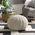 Bazaar Lee Scandinavian phòng khách hiện đại để ngồi Yuen Tun Tun tay dệt thảm sáng tạo futon sofa ottoman phân thay đổi giày của mình goi chu u Gối