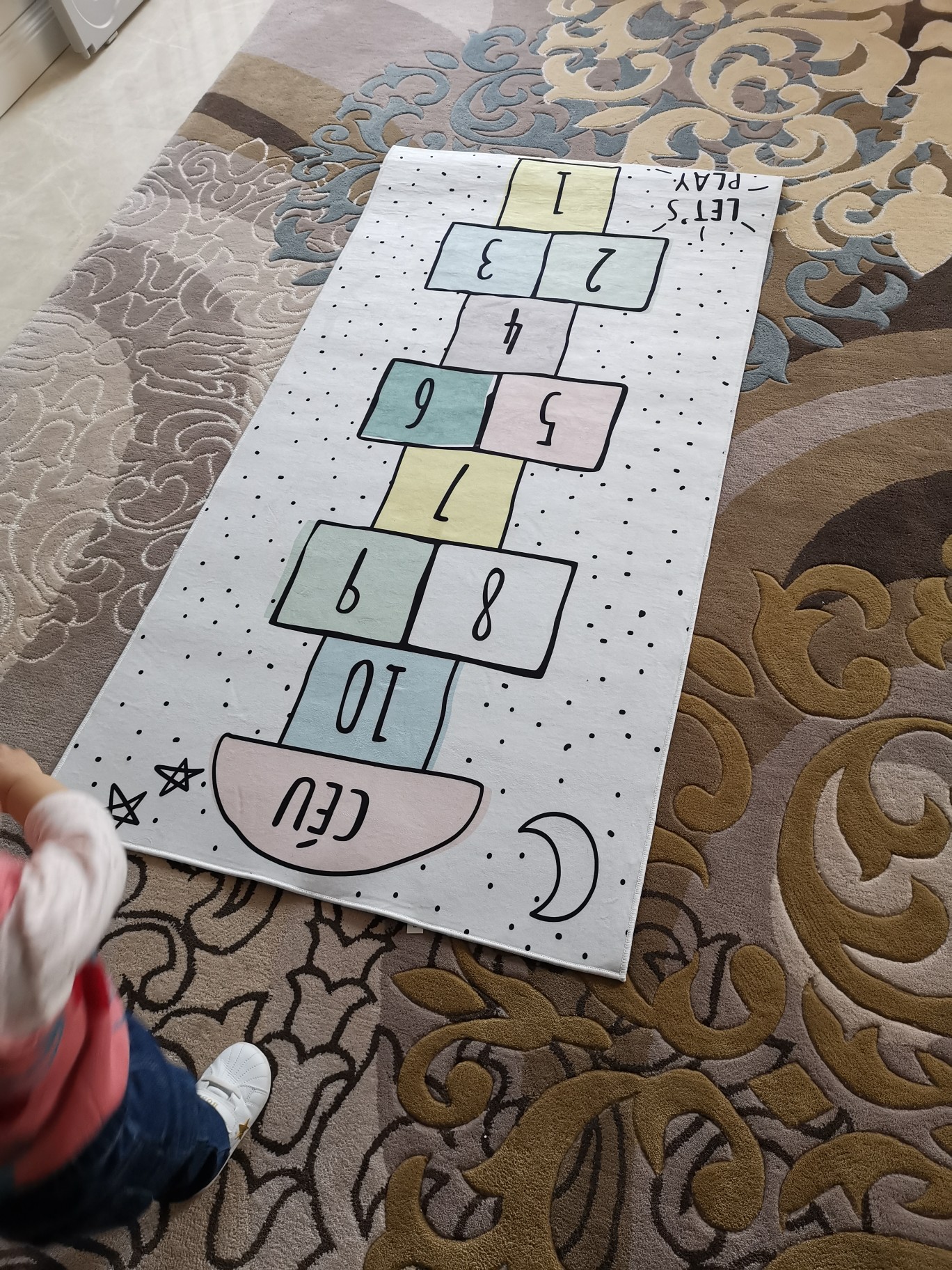 Syle Jump Grid Digial Floor MA, Spieldecke, Krabbelunterlage, Heim-Kinderzimmer-Nachttisch_voghion.com