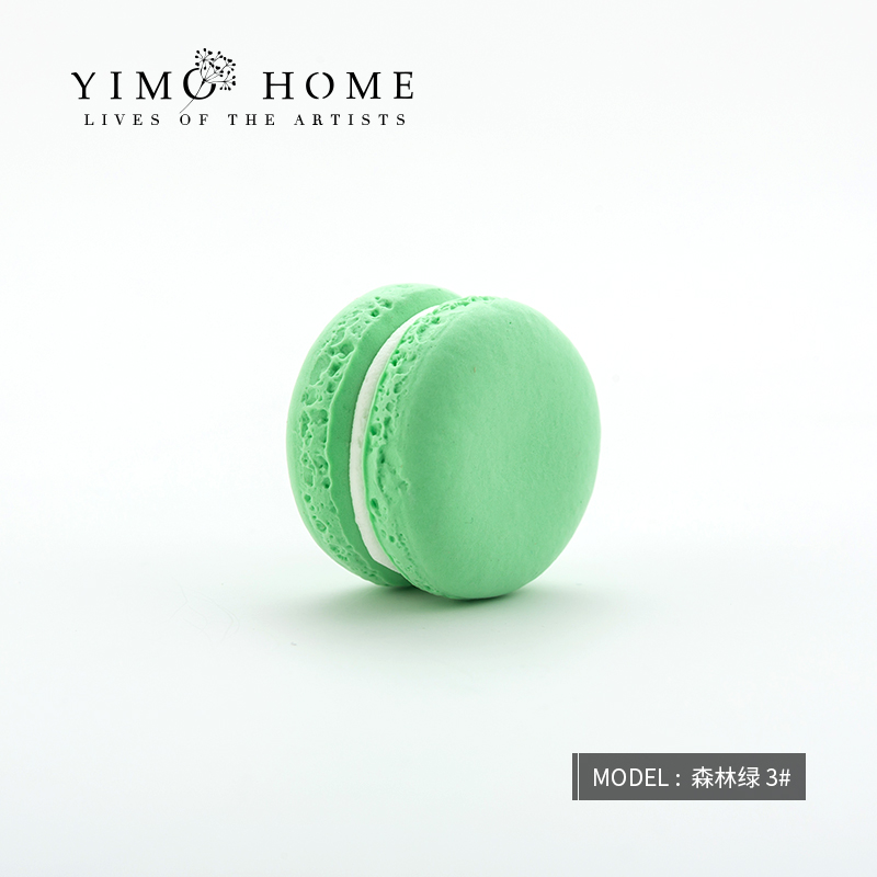 Forest Green-3#medium , please simulation Macaroon Model shot prop Wedding Dessert table Cake decorate Ornaments Early education Cake mould
