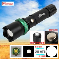 C60 glare R2 zoom USB tầm xa sạc búa thoát hiểm ngoài trời đèn pin 18650 đèn pin chống nước