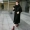 Áo khoác len màu đen phổ biến 2018 của phụ nữ Hàn Quốc mùa thu đông mới Áo len mới trong phần dài của học sinh - Áo Hàn Quốc