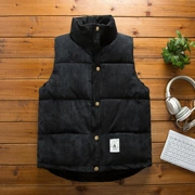 Áo vest nam cotton mùa thu đông phiên bản Hàn Quốc của xu hướng vest nhung dày vest vest nam đẹp trai vest