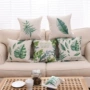 Bắc Âu phong cách mục vụ bông gối gối lá cây hiện đại và phong cách phòng khách sofa đệm thắt lưng gối với lõi - Trở lại đệm / Bolsters gối và mền 2 trong 1