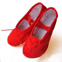 Красная современная классическая спортивная обувь, танцующие балетки, мягкая подошва
