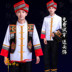 2018 mới Zhuang trang phục của nam giới Miao trang phục dành cho người lớn thiểu số trang phục múa Yi quần áo Trang phục dân tộc