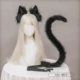 cosplay tai mèo headband cat tail phụ kiện handmade dễ thương mèo cô gái tai động vật tóc phụ kiện đuôi động vật phụ kiện bộ