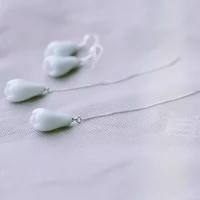 Свежие серьги, орхидея, DIY, серебро 925 пробы, в цветочек