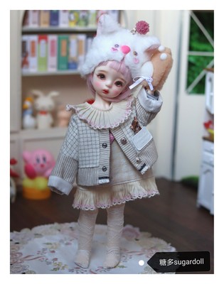 taobao agent Selling display*cats with fish*bjd6 points, 6 points, savage baby size doll clothing set