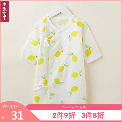 Хлопковый марлевый детский банный халат для раннего возраста для новорожденных, детская тонкая пижама, одежда, длинный рукав