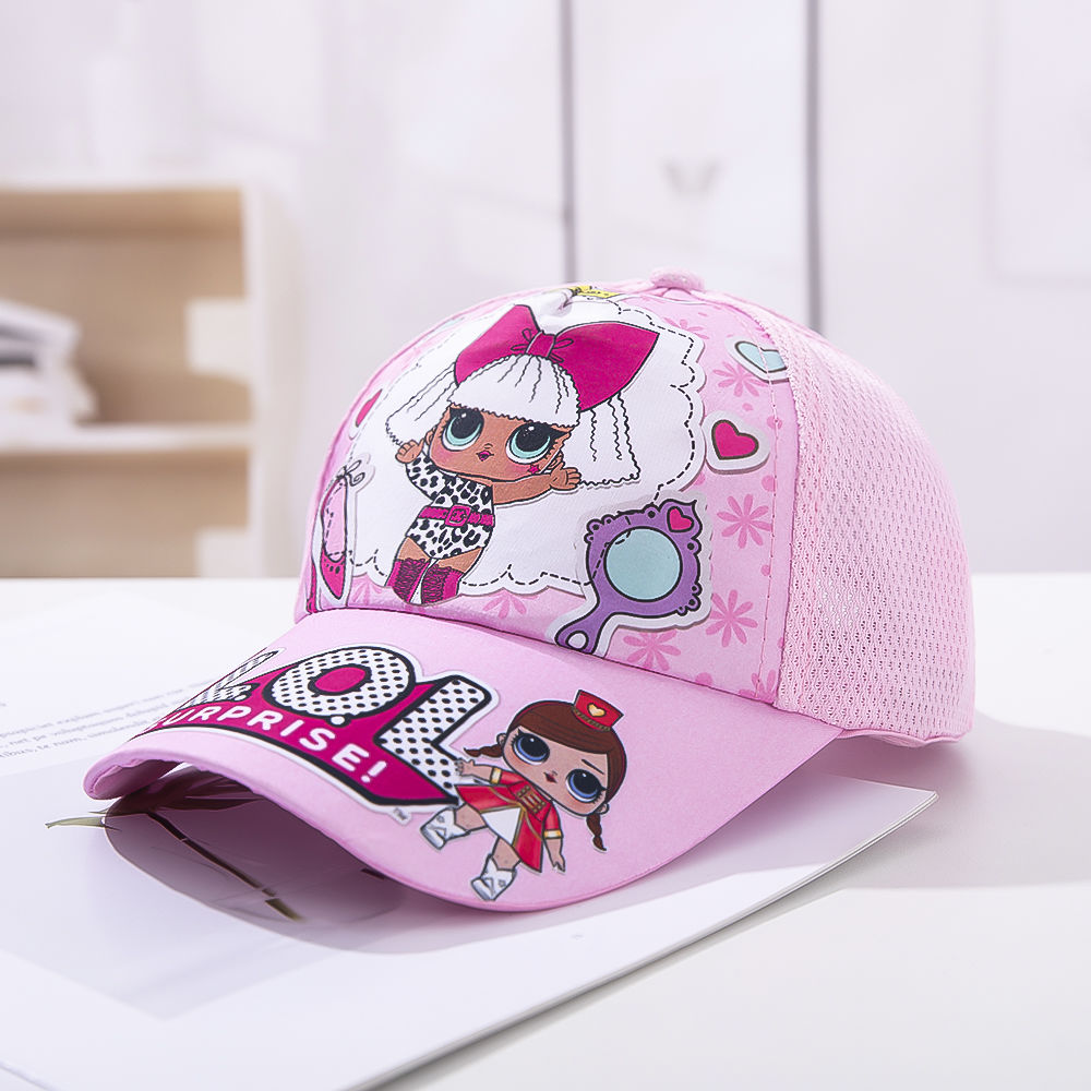 16children Hat men and women child summer sunshade Sunscreen Baseball cap baby Sun hat Cartoon Duck tongue ventilation Net cap
