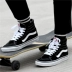 Vans sk8-hi cao để giúp người mẫu cổ điển màu đen và trắng lông nam và giày vải thông thường giày skate VN0D5IB8C giày the thao nữ màu trắng Dép / giày thường