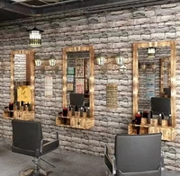 Gương phòng tắm vanity gương làm tóc treo gương đơn giản làm tóc salon đồ nội thất một gương duy nhất - Hair Salon / Nội thất làm đẹp may hap dau