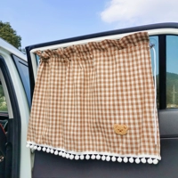 Светлый кофе -решеточный шар для волос с тканевыми медведями (две куски)