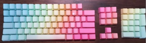 Водить синий демон ji Rainbow Keycap