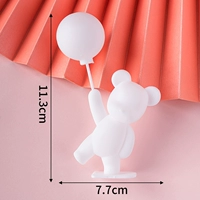 Зеленый пластиковый белый воздушный шар