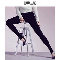Ba chiếc quần legging nữ mùa thu và mùa đông mới vừa dày cộng với quần nhung cơ thể eo cao Slim chân ấm bước nữ quần một mảnh đồ lót phụ nữ