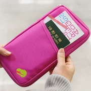Tài liệu du lịch túi hộ chiếu máy bay giữ vé máy cầm tay kẹp giấy đa chức năng du lịch gói thẻ dài túi lưu trữ - Túi thông tin xác thực